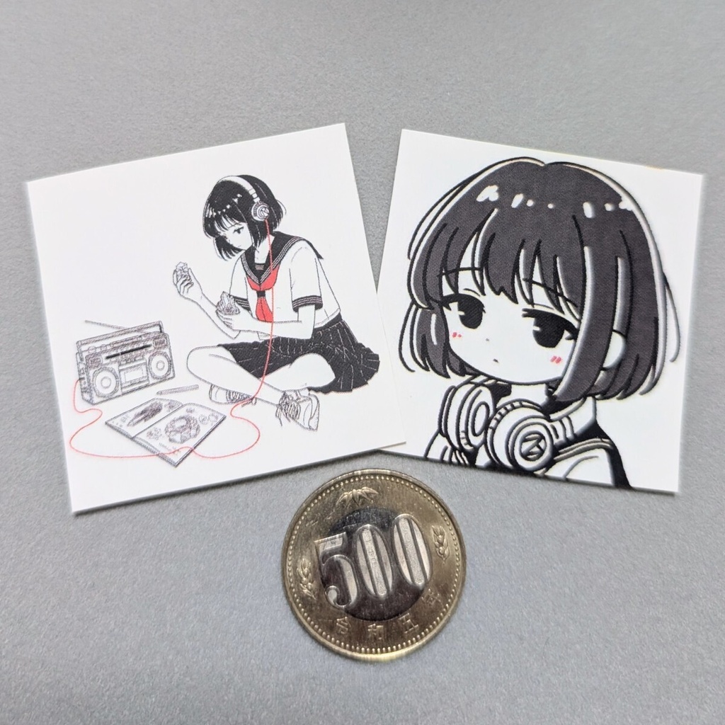 モノラルノート 「モノ子」ステッカーセットⅠ