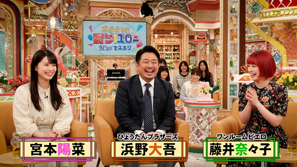 バラエティ番組用名前テロップ9種-2  9 Types of Name Tickers for Variety Programs-2
