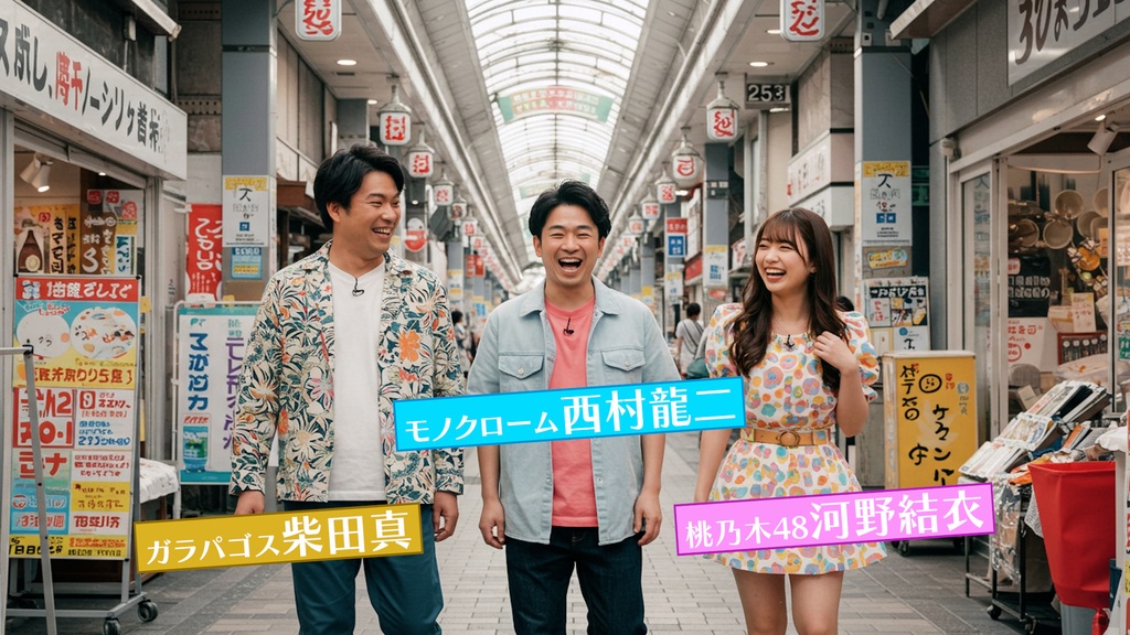 バラエティ番組用名前テロップ9種-5 / 9 Types of Name Tickers for Variety Programs-5