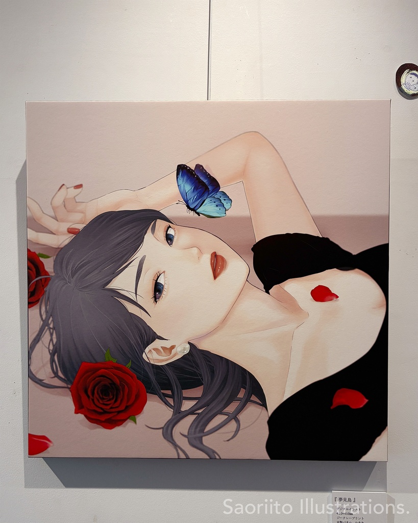 ジークレー印刷　『夢見鳥』　複製原画　パネル貼り