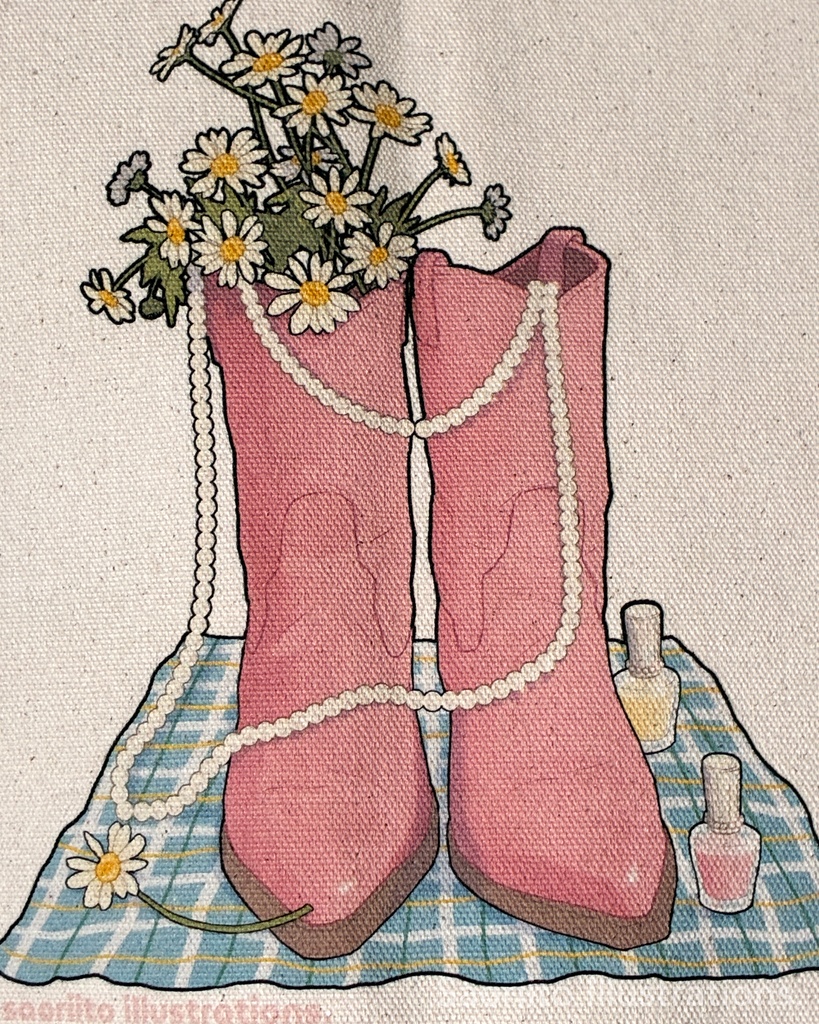 トートバッグ 『Daisy』 Mサイズ ナチュラル