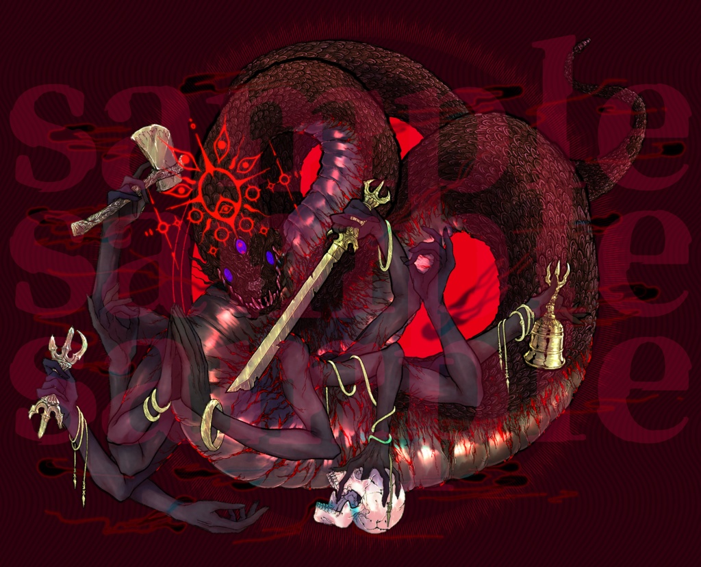 【シノビガミ】大凶津霊/オオマガツヒ エネミー立ち絵素材Vol.1 SPLL:E223081