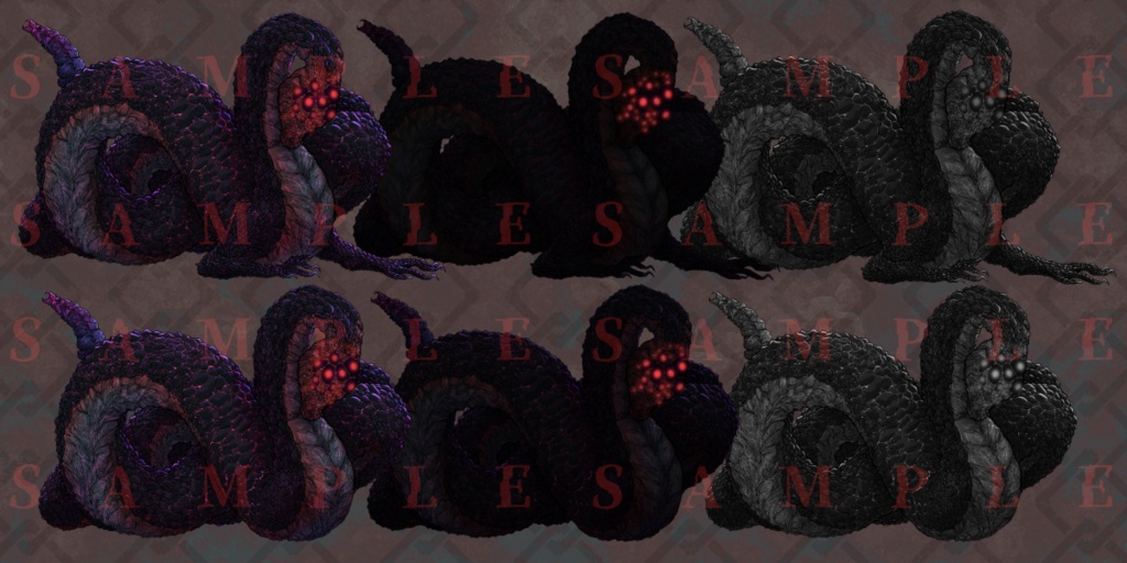 【シノビガミ】中級妖魔肆素材 エネミー立ち絵Vol,3 SPLL : E223196