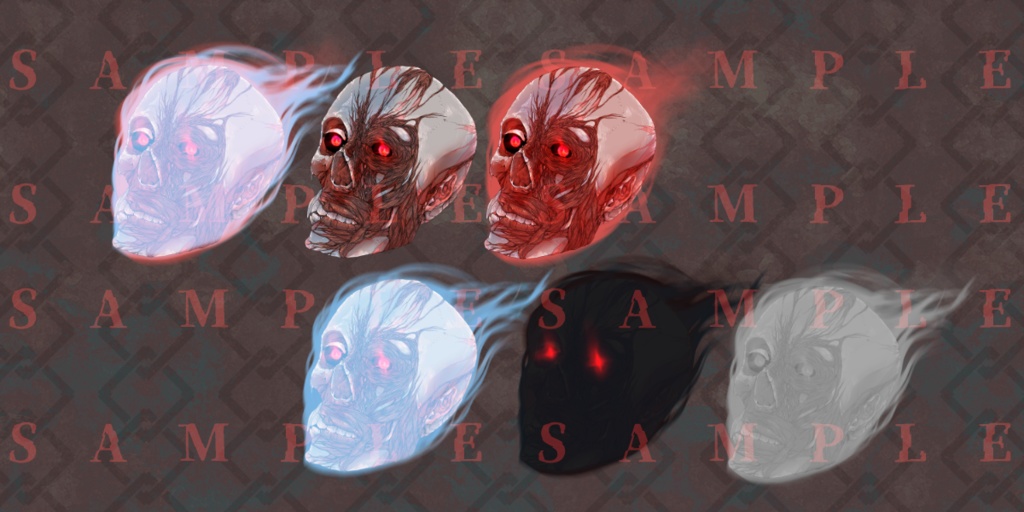 【シノビガミ】中級妖魔肆素材 エネミー立ち絵Vol,3 SPLL : E223196