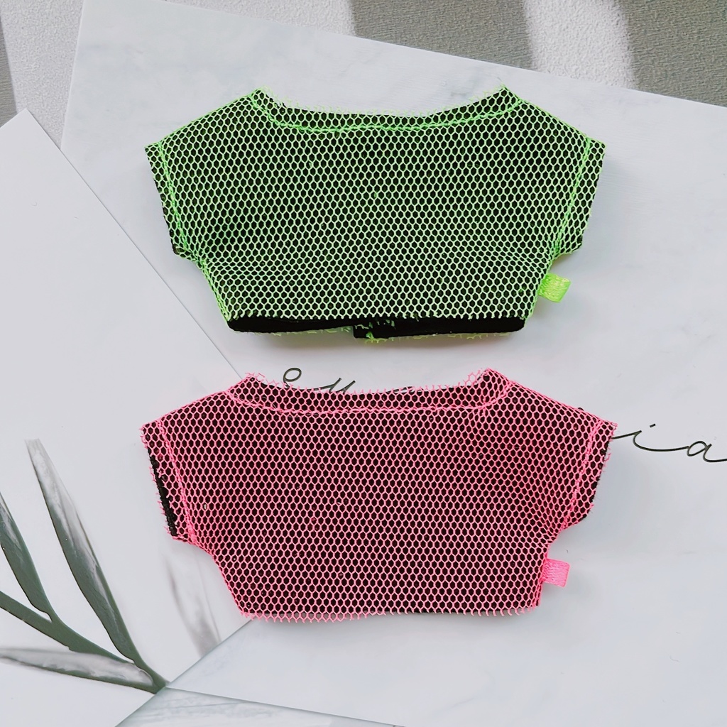 ネオンカラーのメッシュTシャツ