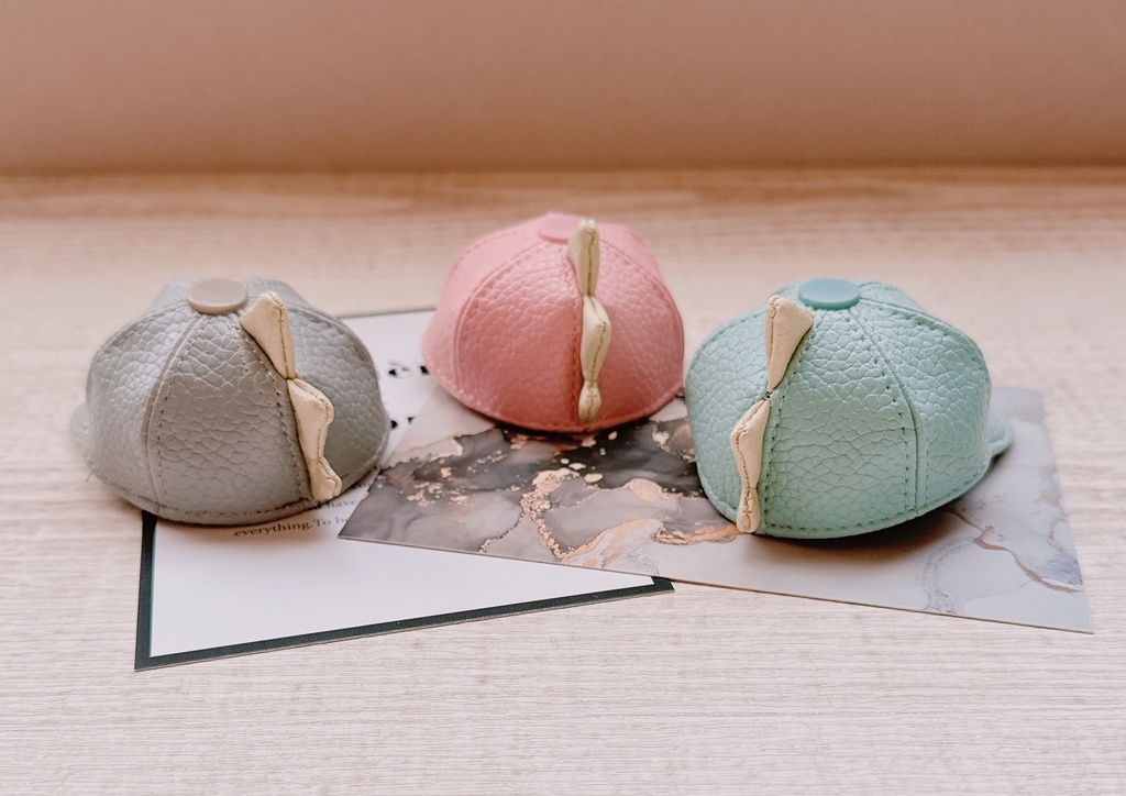 Faux leather kaiju cap