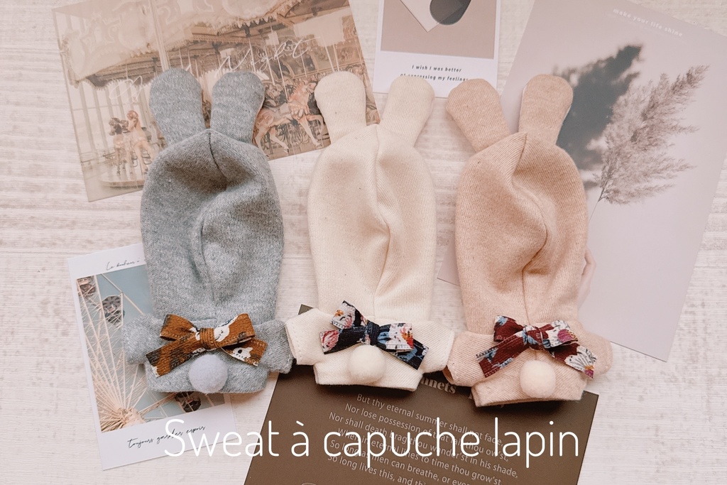 Sweat à capuche lapin