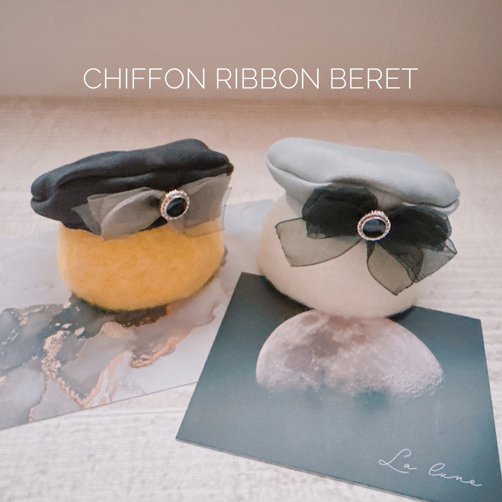Chiffon Ribbon Beret
