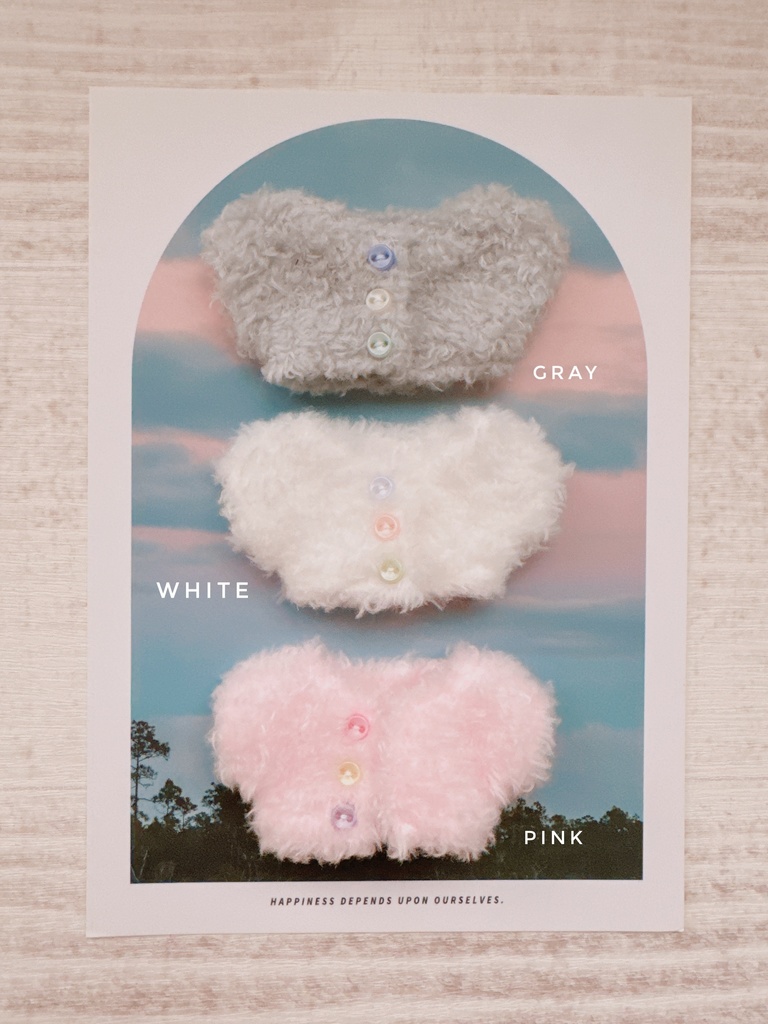 Shaggy knit cardigan Type A