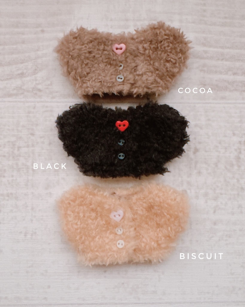 Shaggy knit cardigan Type B