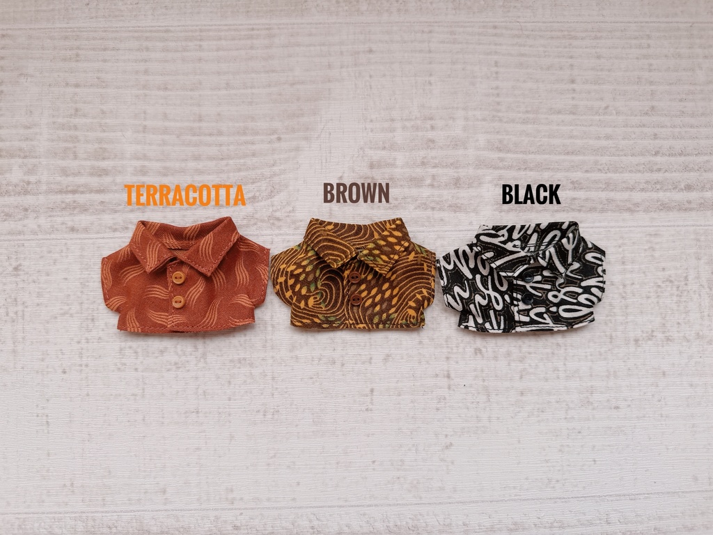 気まぐれ柄シャツ