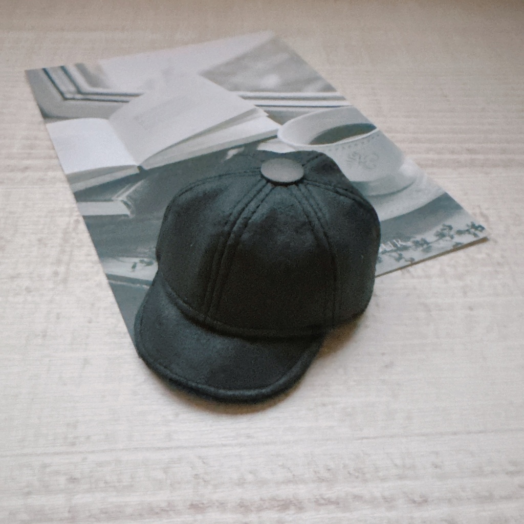 Suede-style cap