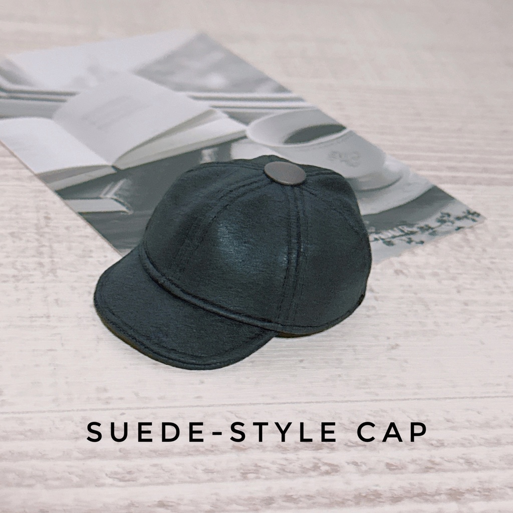 Suede-style cap