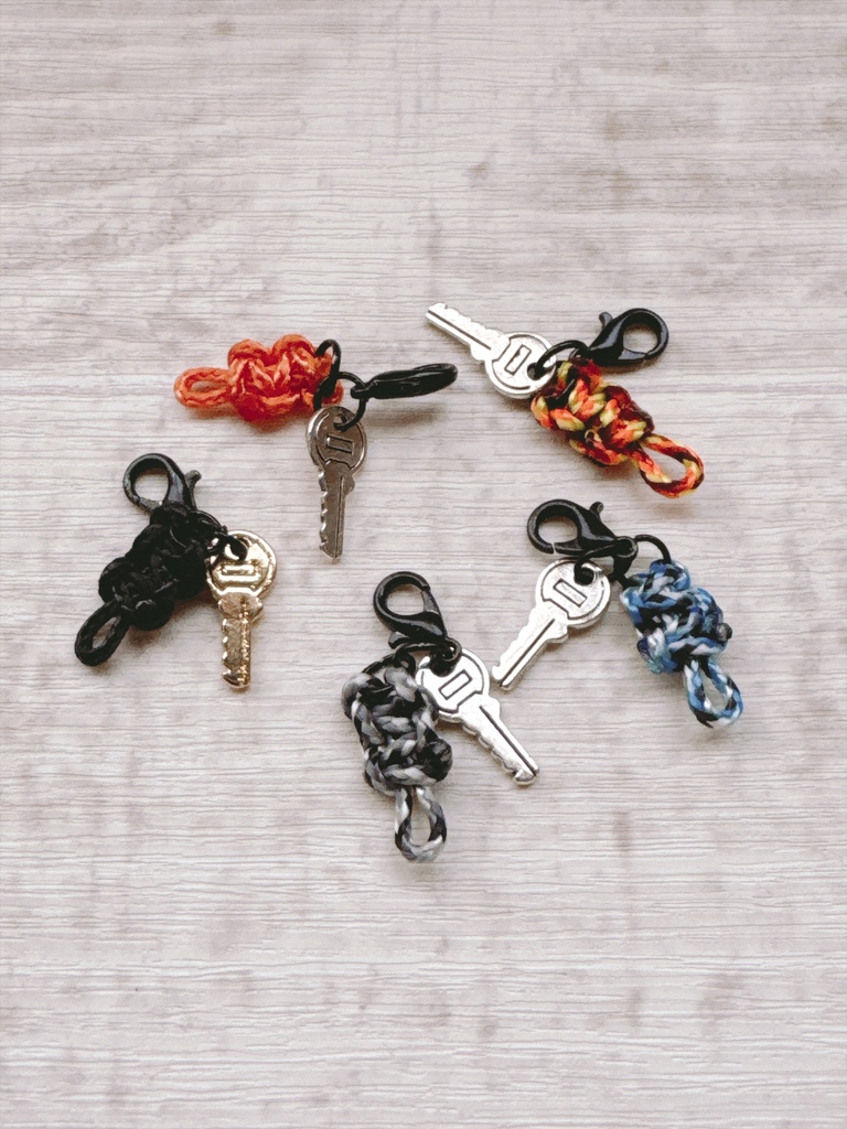 Paracord keychain for Nui-chan sizeS