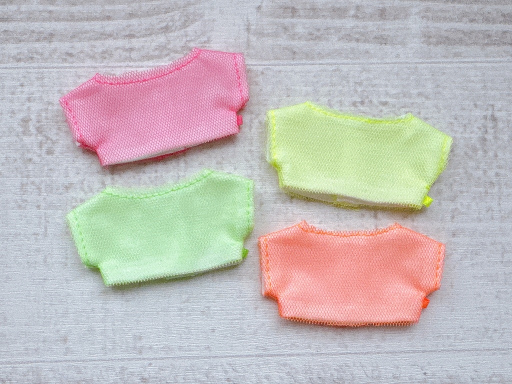 neon color mesh T-shirt