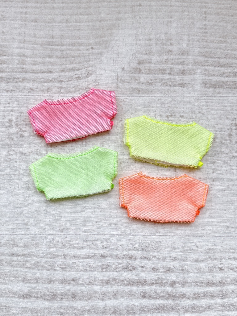 neon color mesh T-shirt