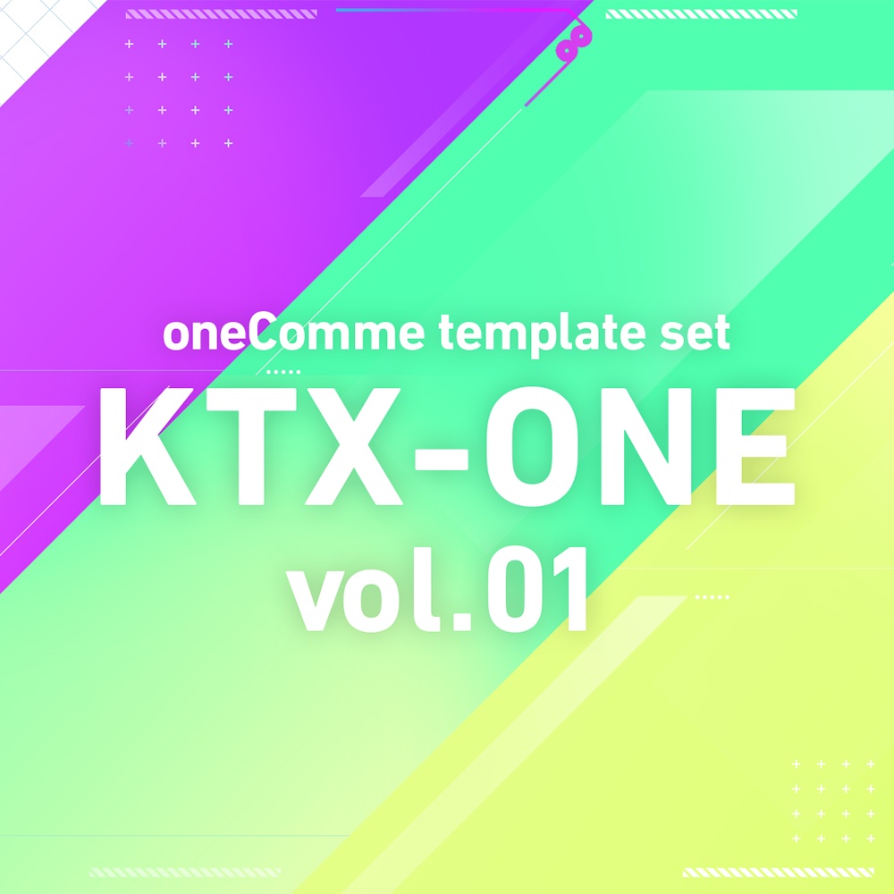 わんコメテンプレート14種セット「KTX-ONE vol.01」