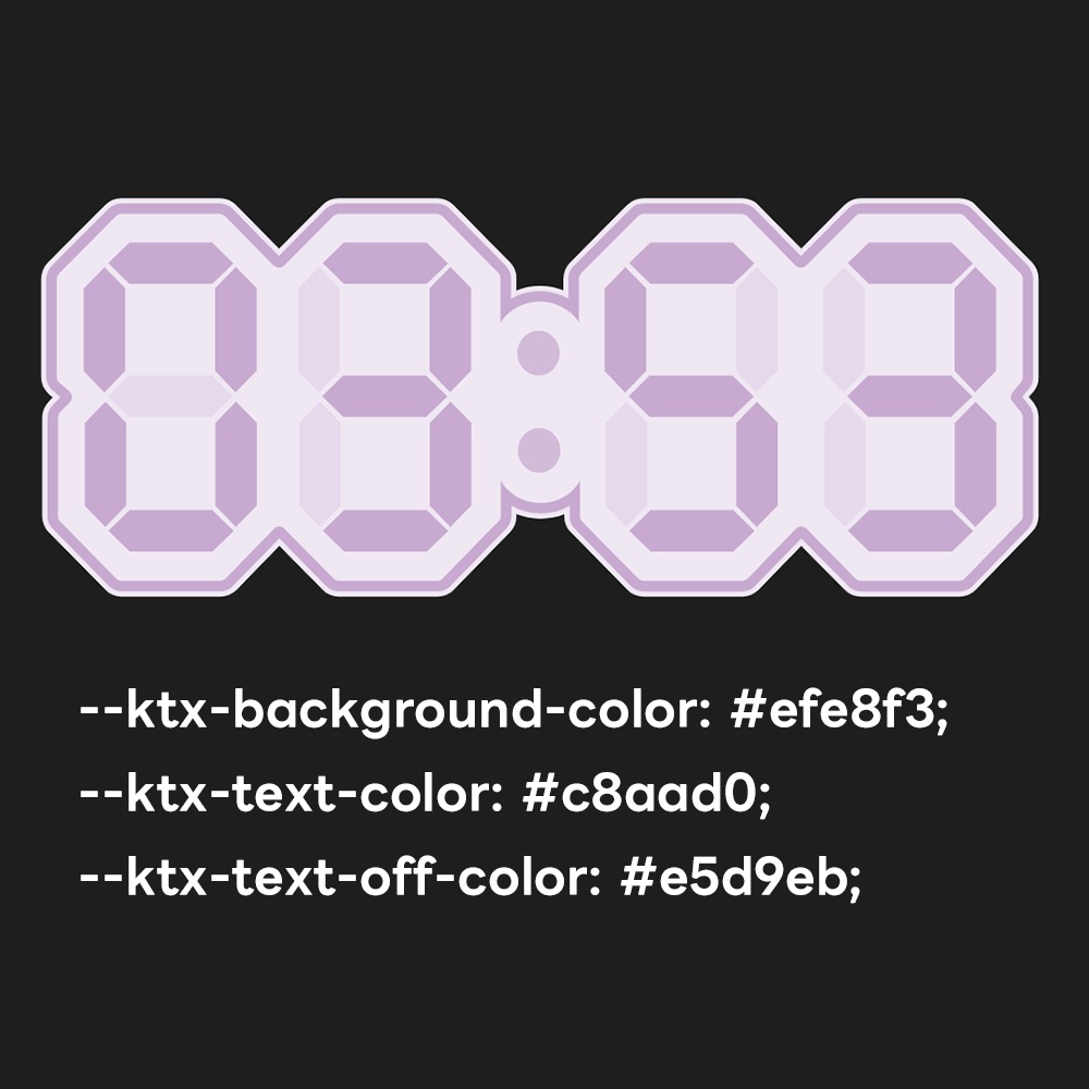 VTuberさんのお部屋にピッタリな時計「でじくろ」