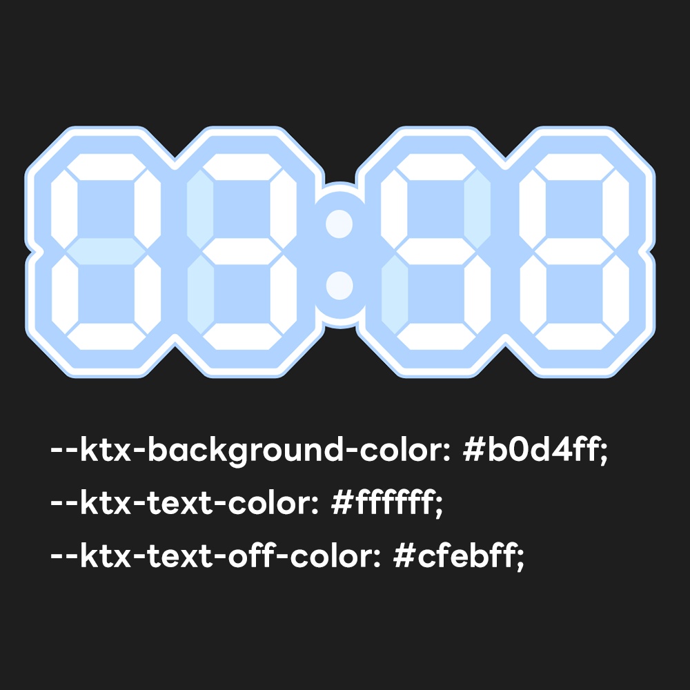 VTuberさんのお部屋にピッタリな時計「でじくろ」