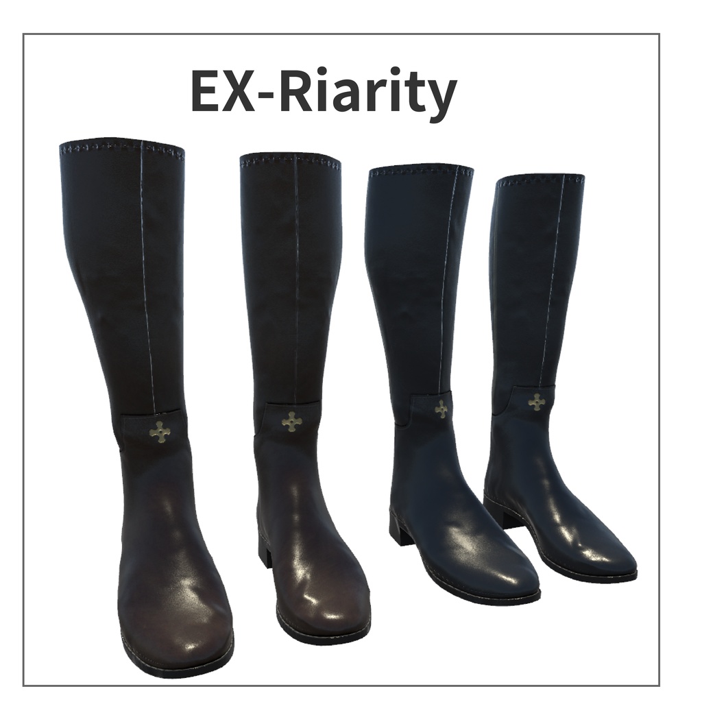 【桔梗対応】ロングブーツ【VRC】