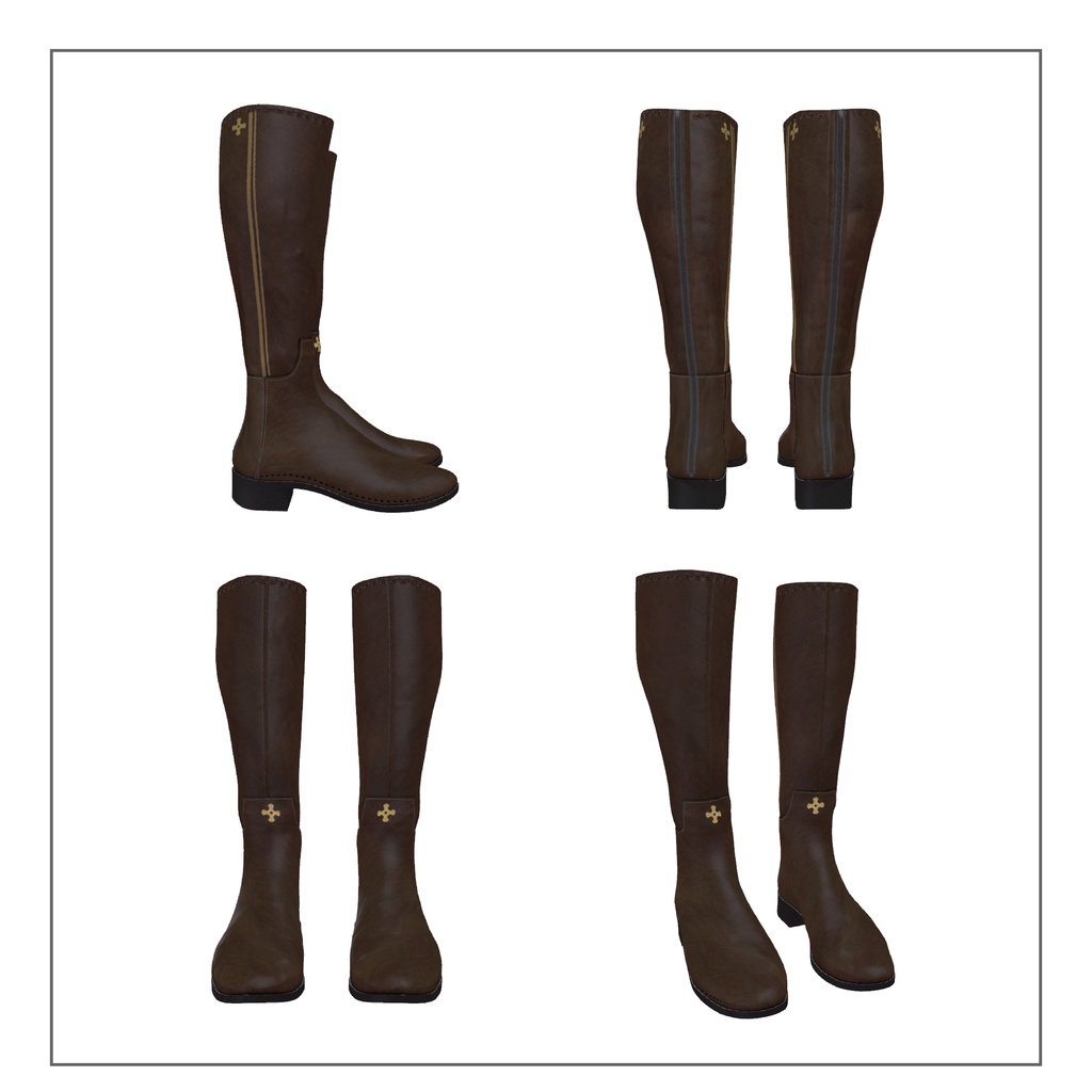 【桔梗対応】ロングブーツ【VRC】