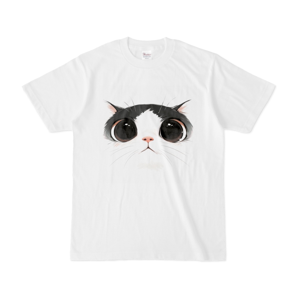 猫様の顔面ドアップTシャツ