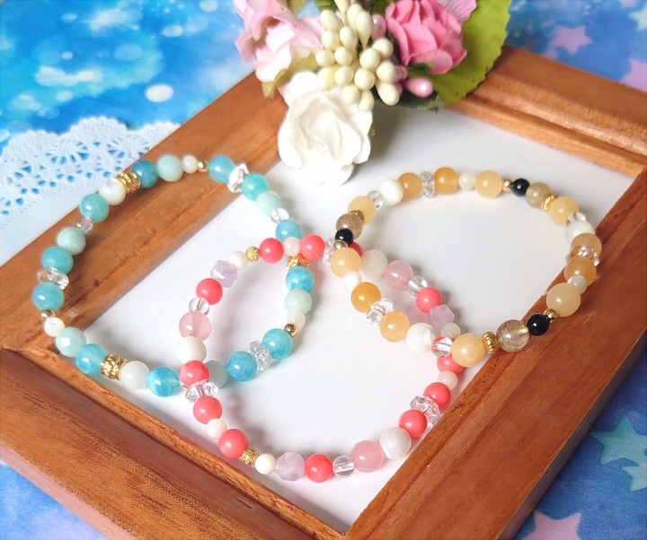 琉球刀イメージ　天然石ブレスレット