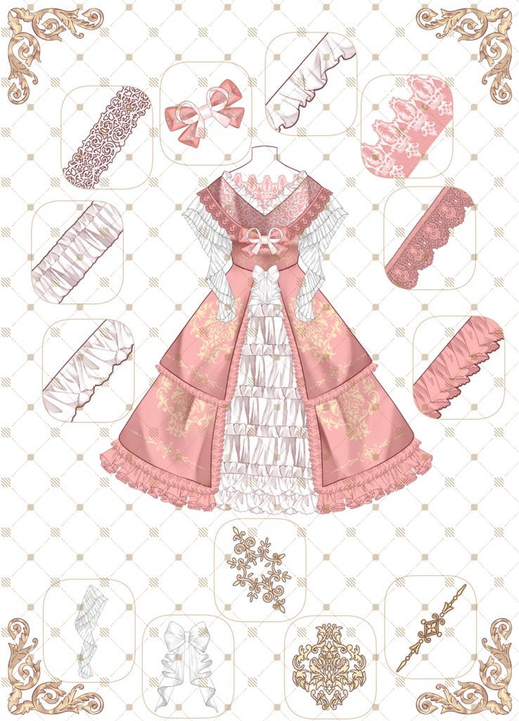 200+ CSPリソースを使用して複数の衣装を作成する