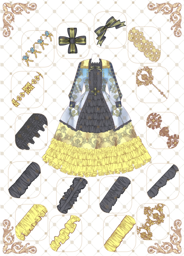 200+ CSPリソースを使用して複数の衣装を作成する