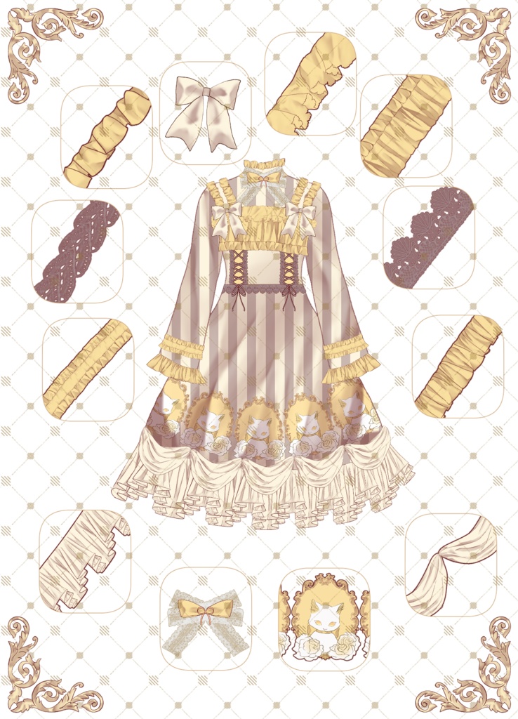 200+ CSPリソースを使用して複数の衣装を作成する