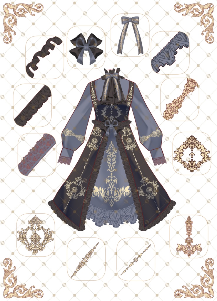 200+ CSPリソースを使用して複数の衣装を作成する