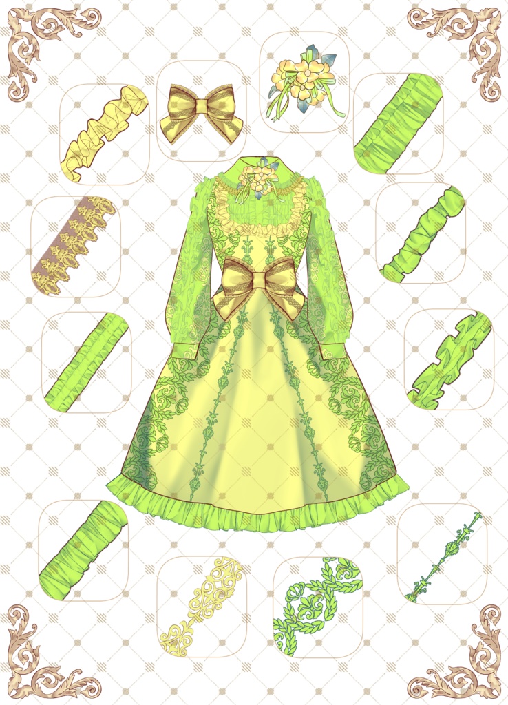 200+ CSPリソースを使用して複数の衣装を作成する