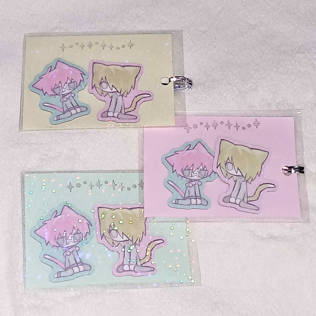 ダイカットマグネット ねこ兄弟セット