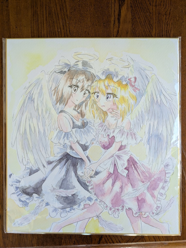 【色紙】東方Project秘封倶楽部/天使【蓮メリ】