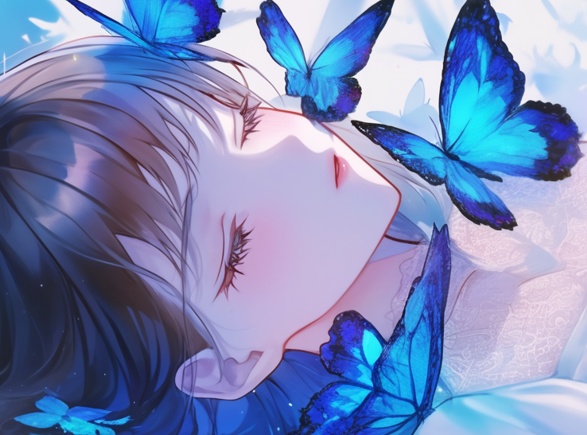 Blue Reverie 　一点物AIアート