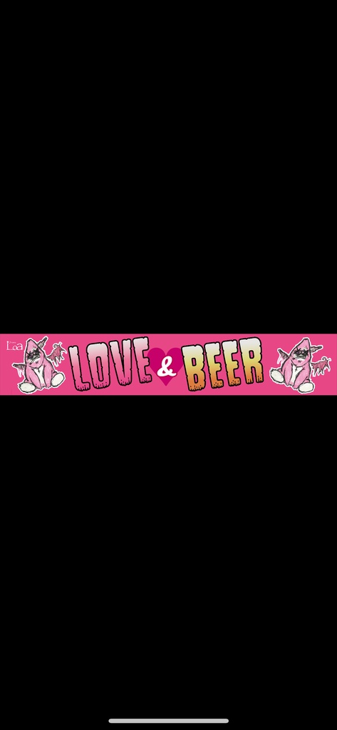 LOVE ＆ BEER マフラータオル