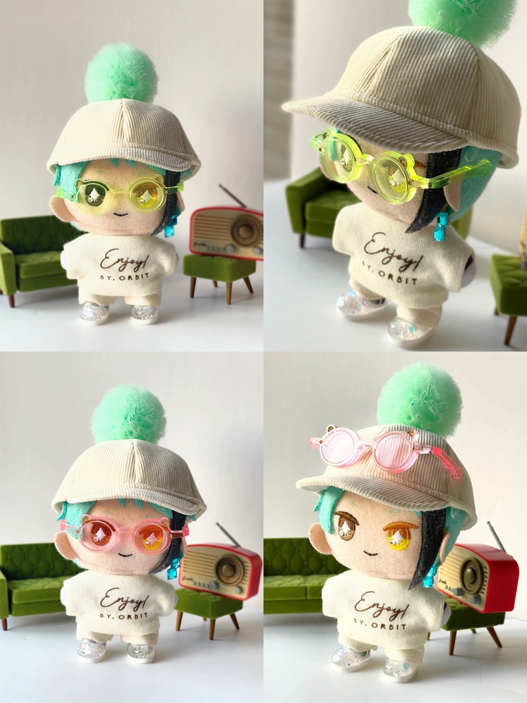 片耳クマサングラス