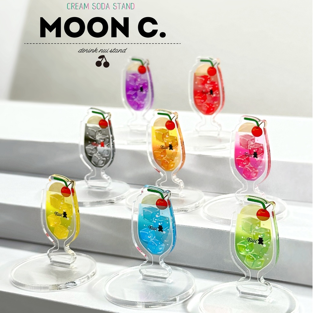 クリームソーダ・クマちゃんソーダぬいぐるみスタンド