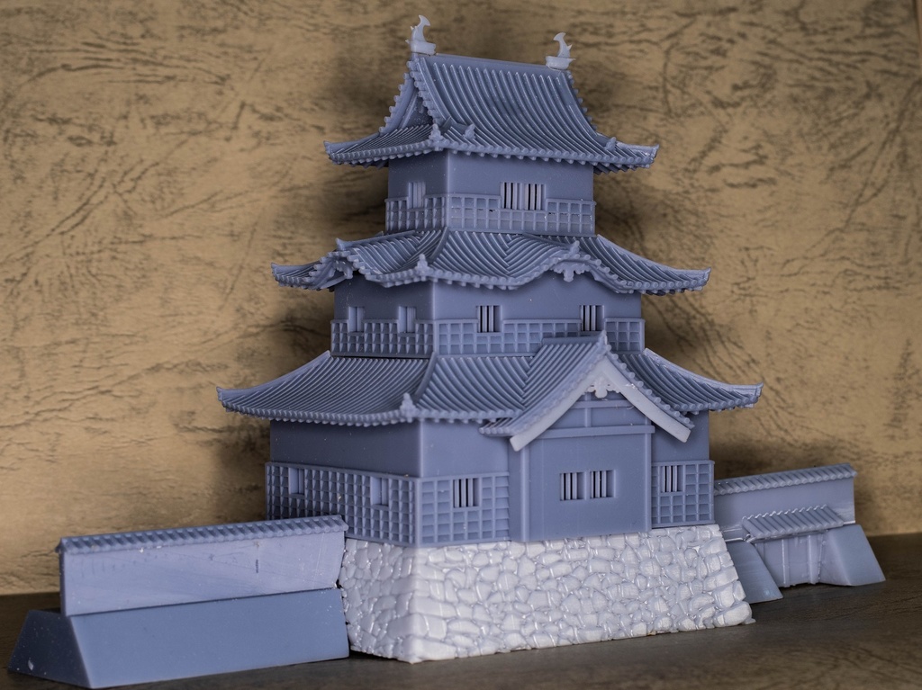 1/150関宿城御三階櫓ガレージキット+同人誌セット