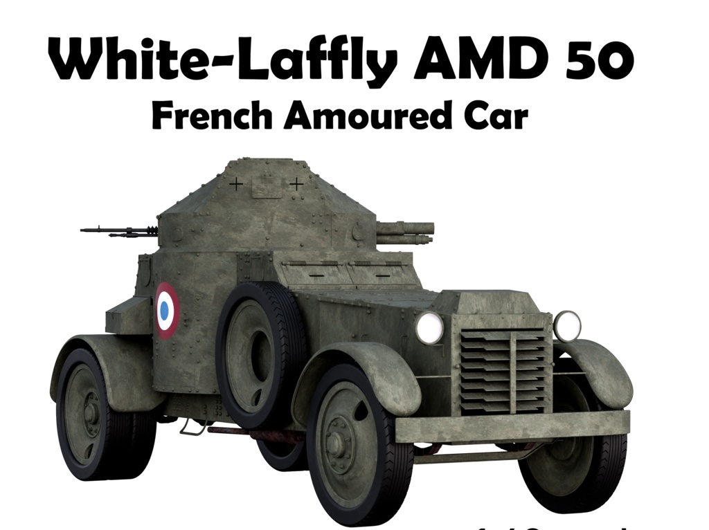 1/35 ホワイト・ラフリー５０装甲車　（White-Laffly AMD 50） ガレージキット 