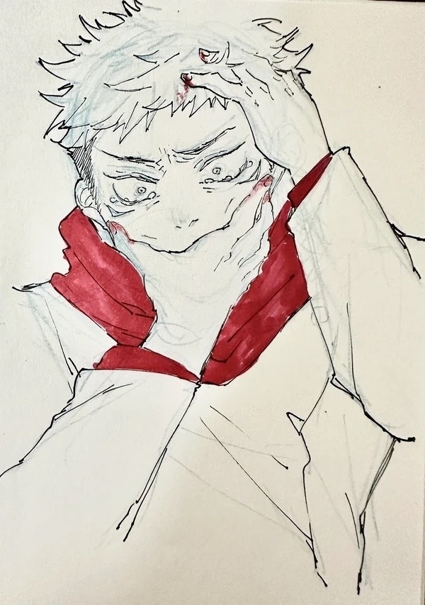 呪術廻戦　アナログイラスト