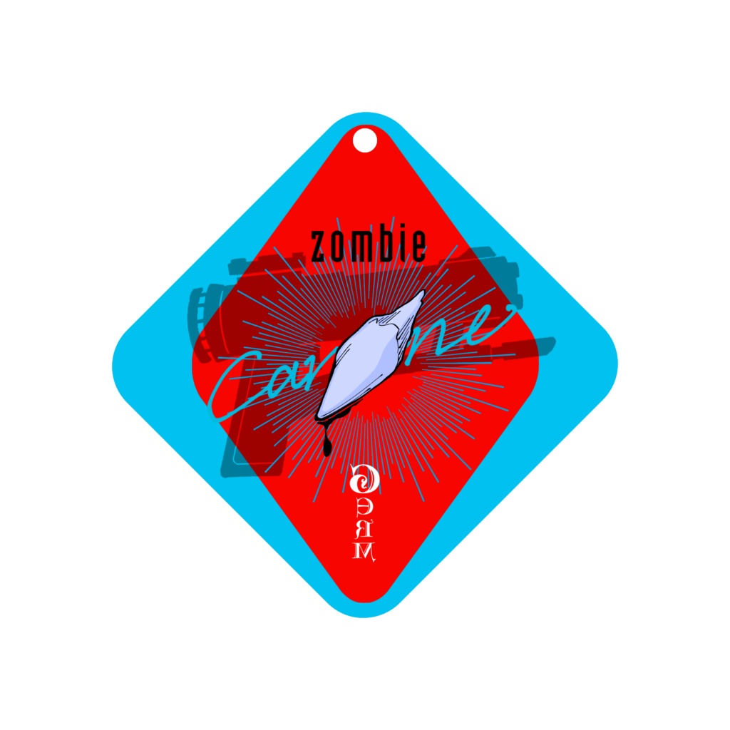 Zombieソフトキーホルダー