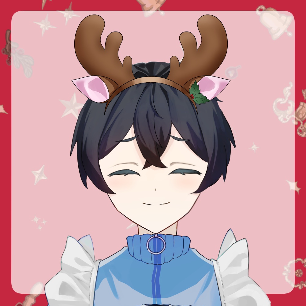 【フリー素材】🎄12/25まで配布! サンタ帽・トナカイカチューシャセット🎄