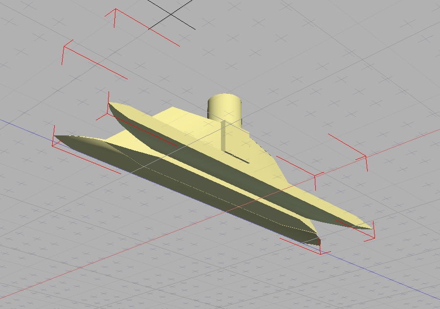 3ミリ軸付きパイロン+ランチャー(STLデータ)