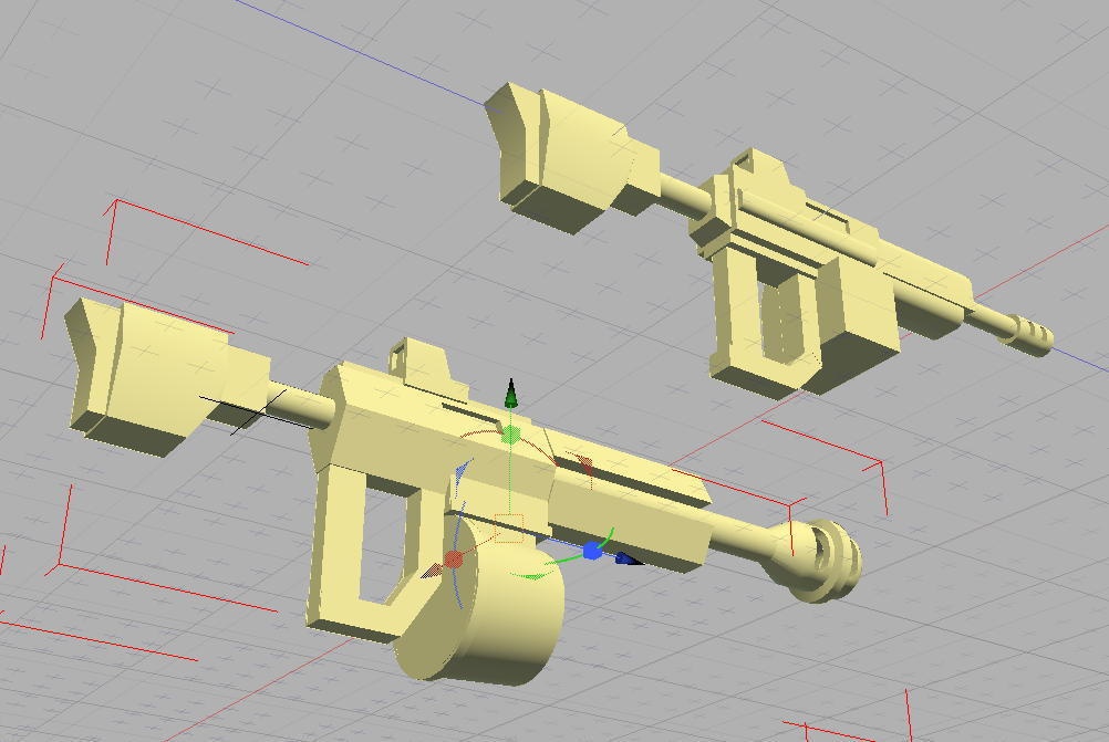 シンプル銃2丁セット(STLデータ)