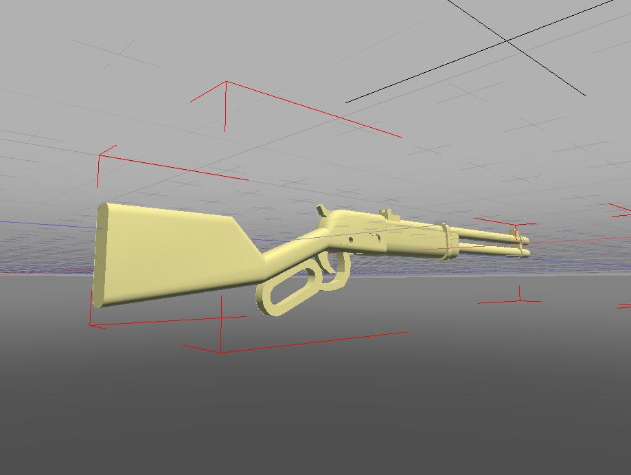 レバーアクションライフル(STLデータ)