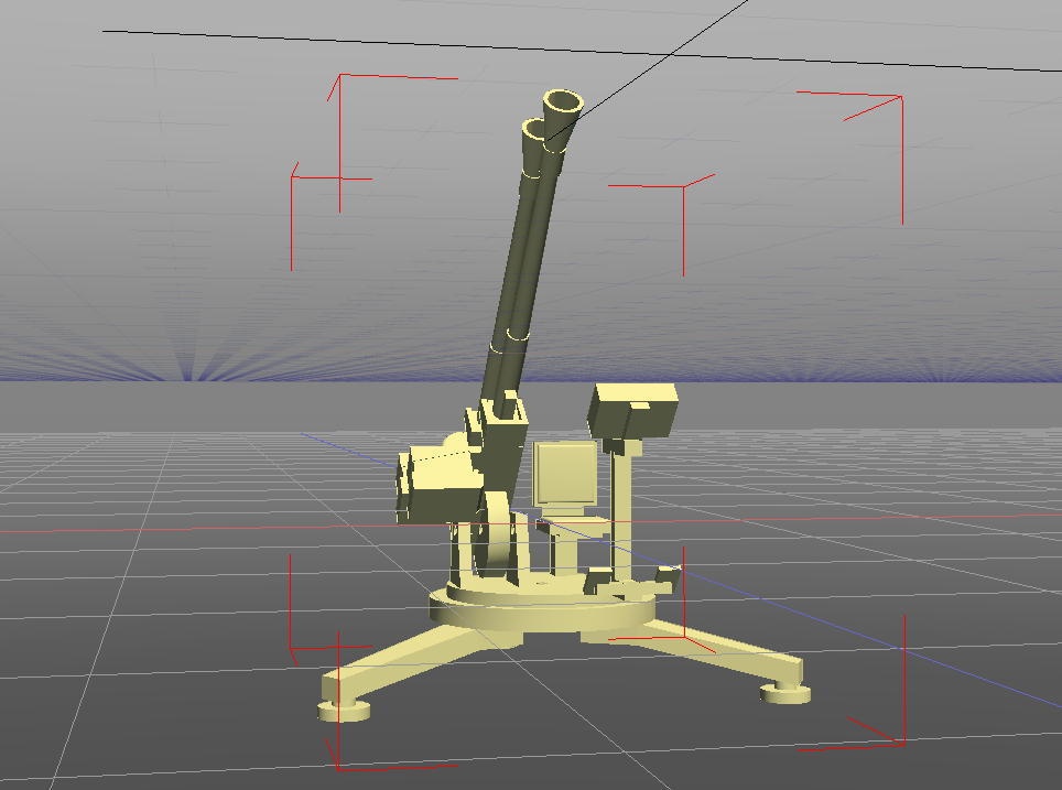 メガミ用対空機関砲(STLデータ)