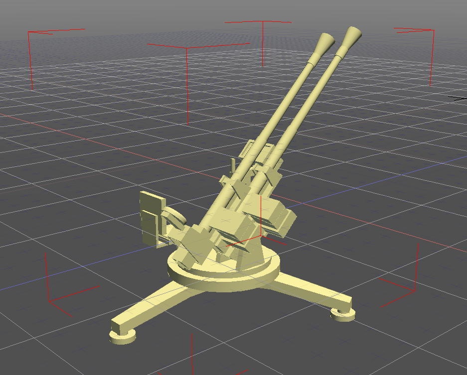 メガミ用対空機関砲(STLデータ)