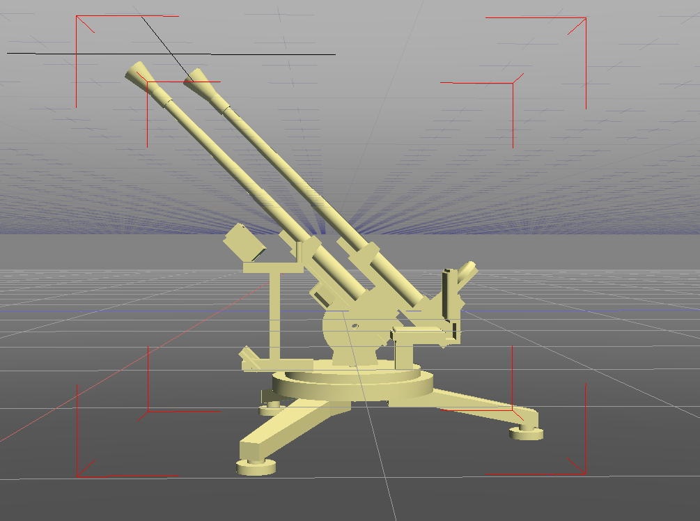 メガミ用対空機関砲(STLデータ)