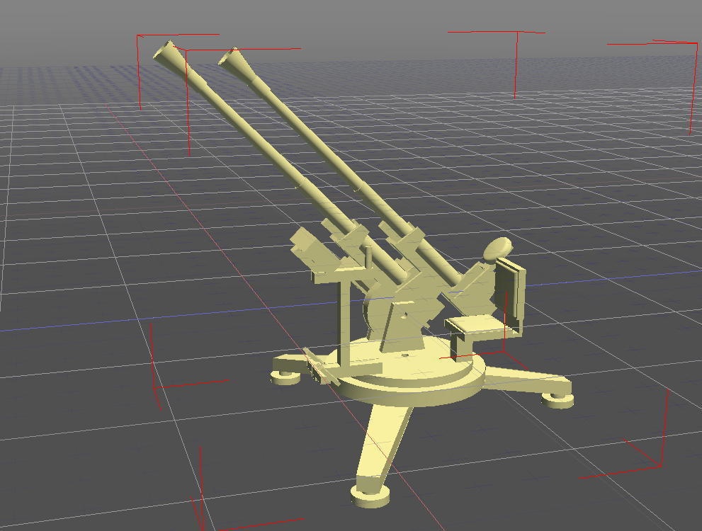 メガミ用対空機関砲（STLデータ）